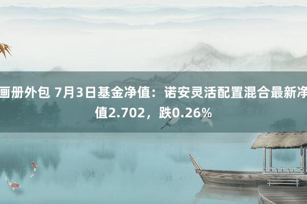 画册外包 7月3日基金净值：诺安灵活配置混合最新净值2.702，跌0.26%